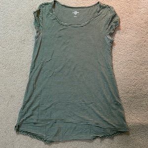 GREEN STRIPED COMFY SHIRT